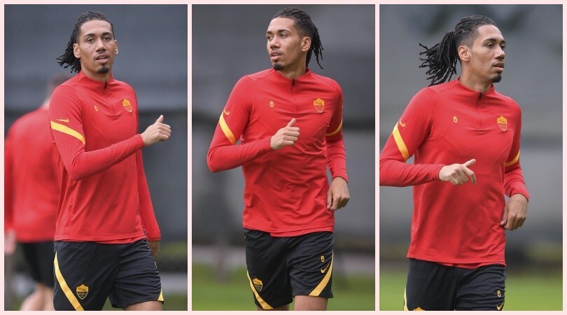 Smalling, sorrisi e felicità: ecco il suo primo allenamento con la Roma
