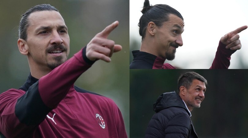 Milan, Ibrahimovic indica la via e Maldini se la ride
