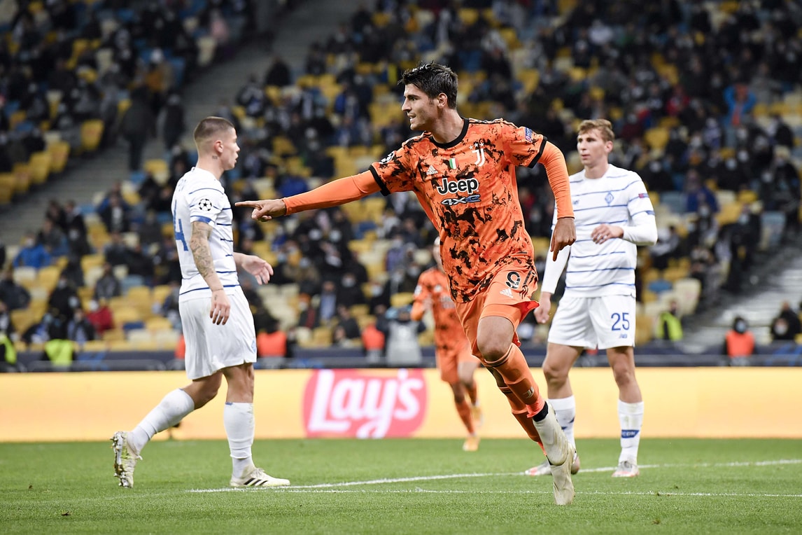 Champions, Dinamo Kiev-Juve 0-2: Morata apre e chiude, festa Pirlo