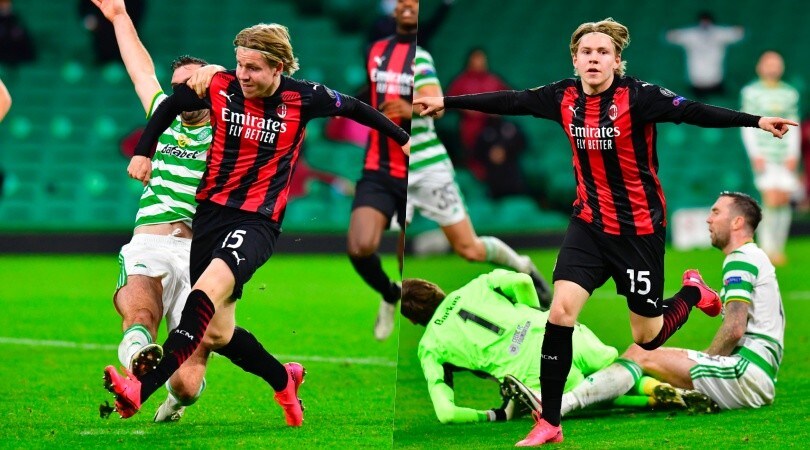 Milan, prima gioia per Hauge: entra e fa 3-1 al Celtic