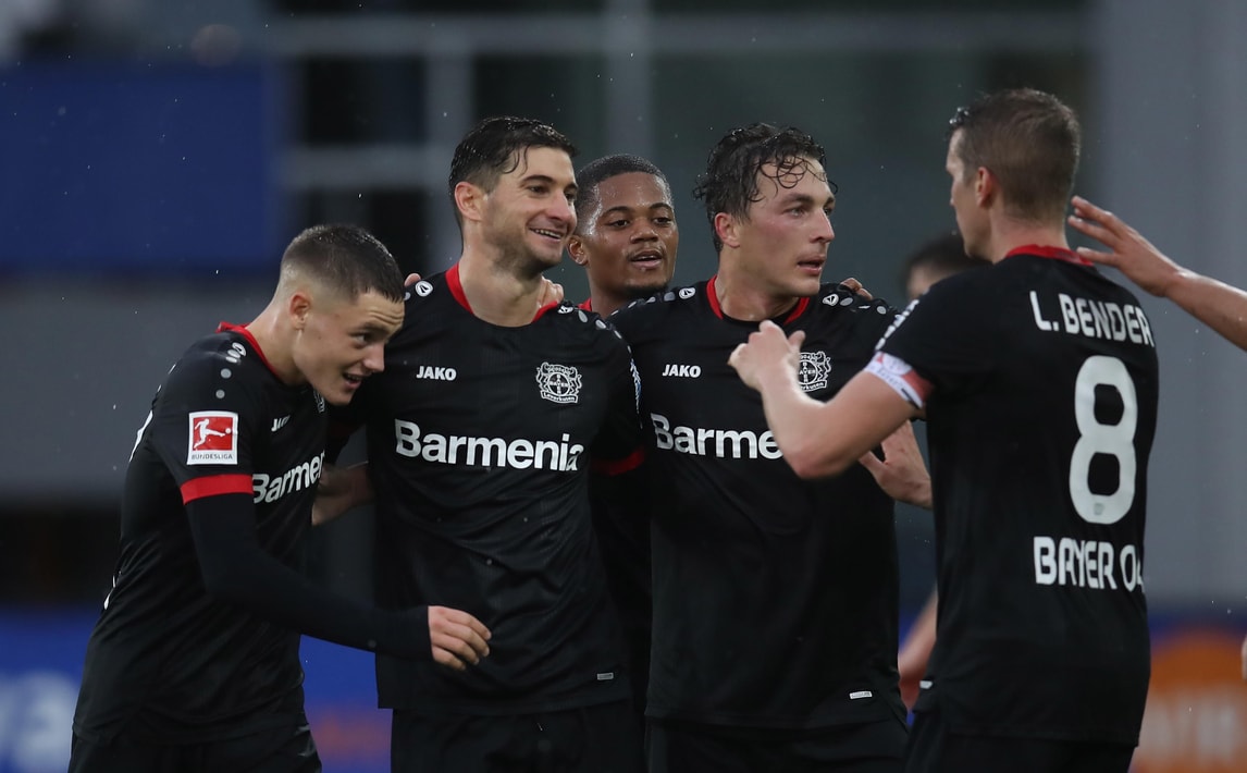 Poker del Leverkusen, pari tra Hertha e Wolfsburg: Piatek entra nel finale