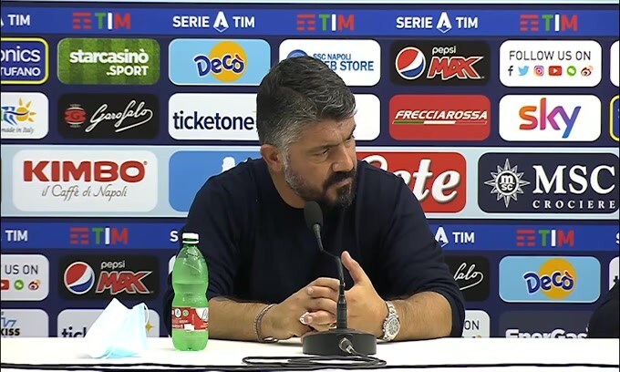 Gattuso: "Stiamo cercando poco Mertens. Ci stanno errori Osimhen"