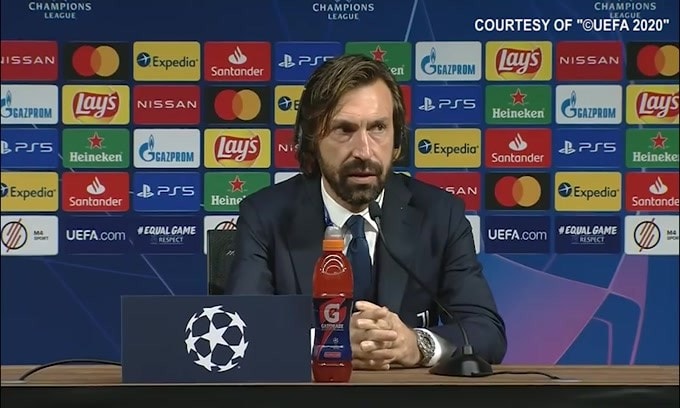 Pirlo: "Nel primo tempo abbiamo rischiato troppo"