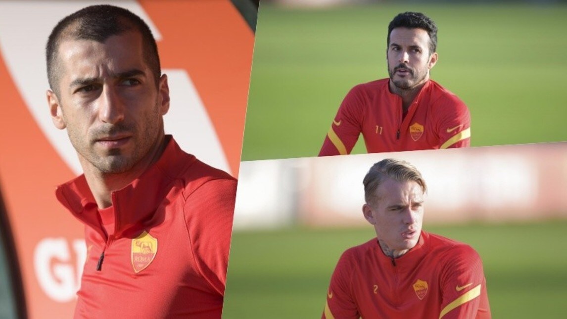 Roma, Mkhitaryan guida il gruppo alla ripresa degli allenamenti