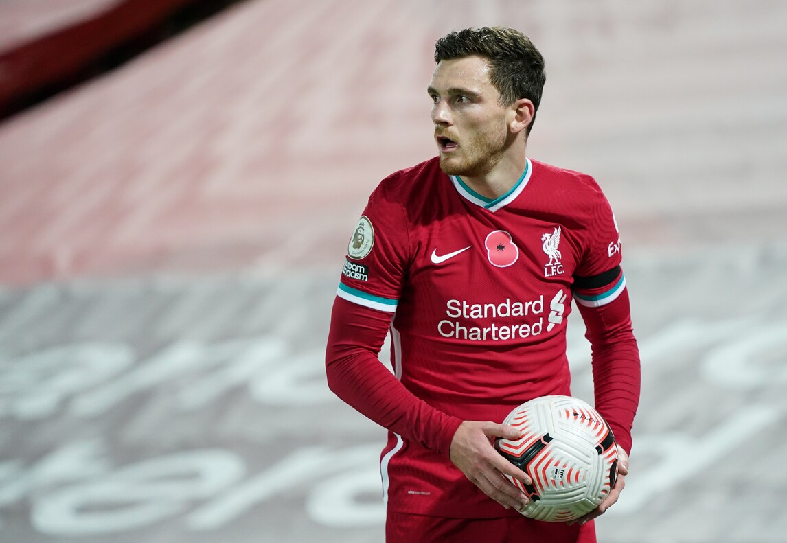 Liverpool, anche Robertson ko: nessun titolare in difesa