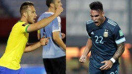 Arthur e Lautaro in gol, vittorie per Brasile e Argentina