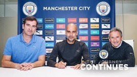 Ufficiale, Guardiola rinnova con il Manchester City fino al 2023