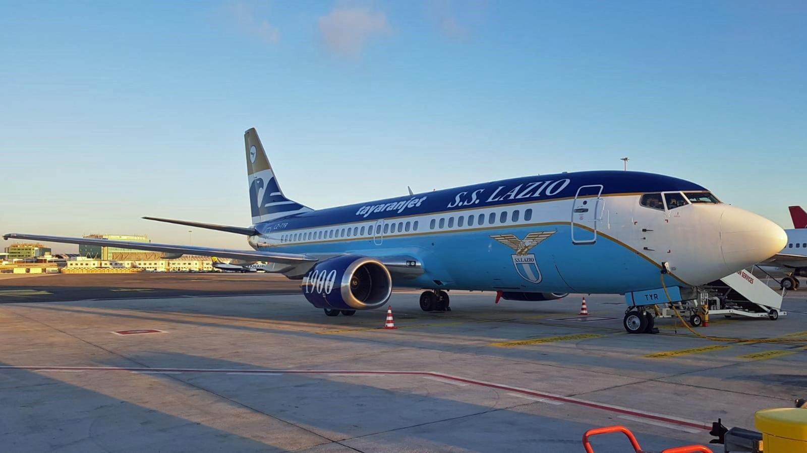 Lazio, primo volo con il nuovo aereo
