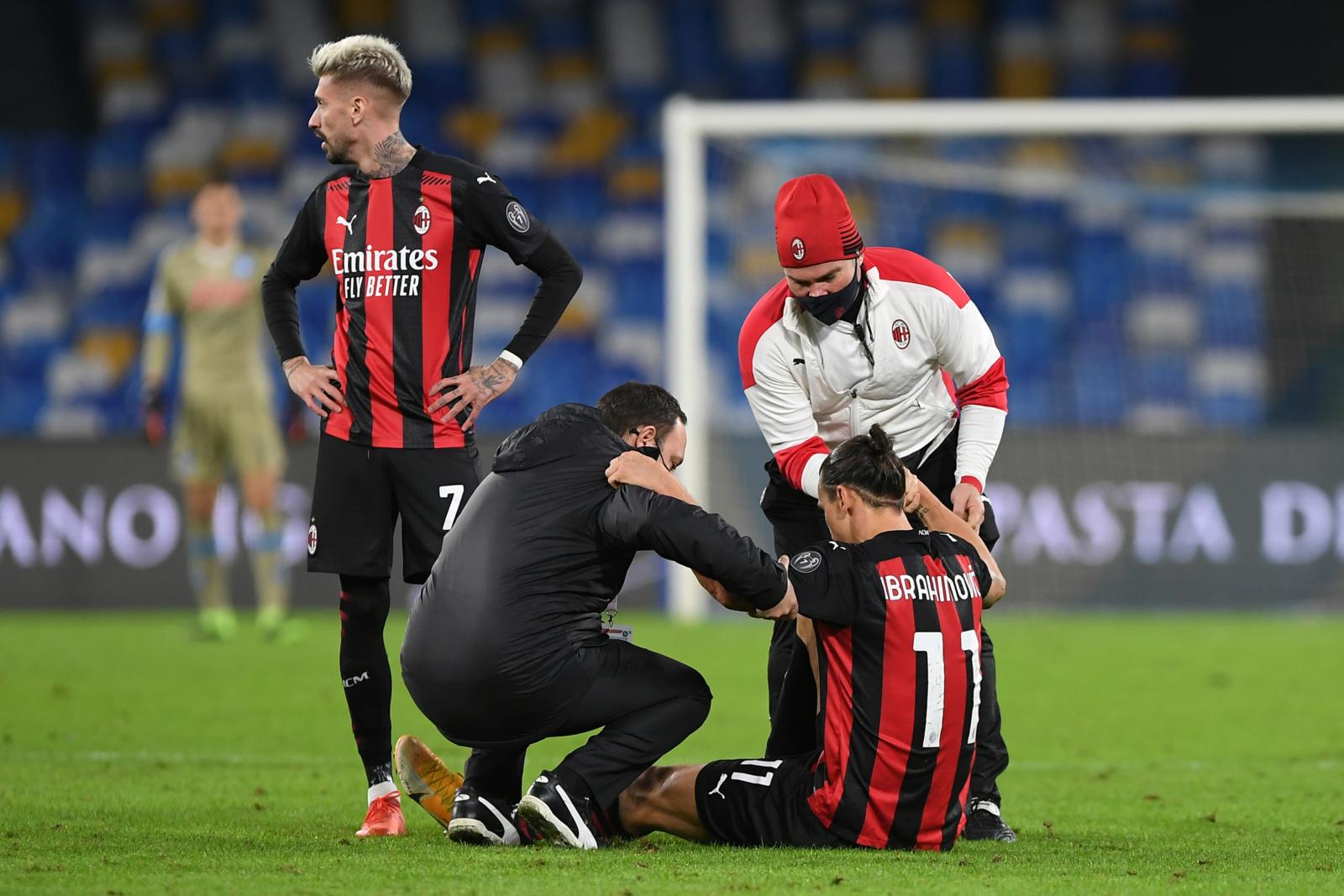 Ibrahimovic, che guaio: infortunio alla coscia, il Milan trema