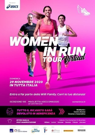 Contro la violenza sulle donne parte il Women in Run Tour
