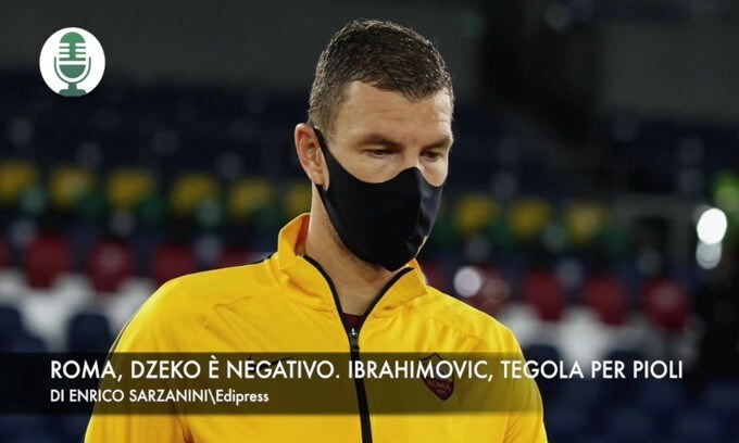 Roma, Dzeko è negativo. Ibrahimovic, tegola per Pioli
