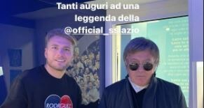 Lazio, Immobile e gli auguri a Manzini: “Una leggenda“