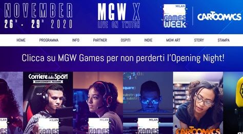Milan Games Week, segui l'inaugurazione in diretta