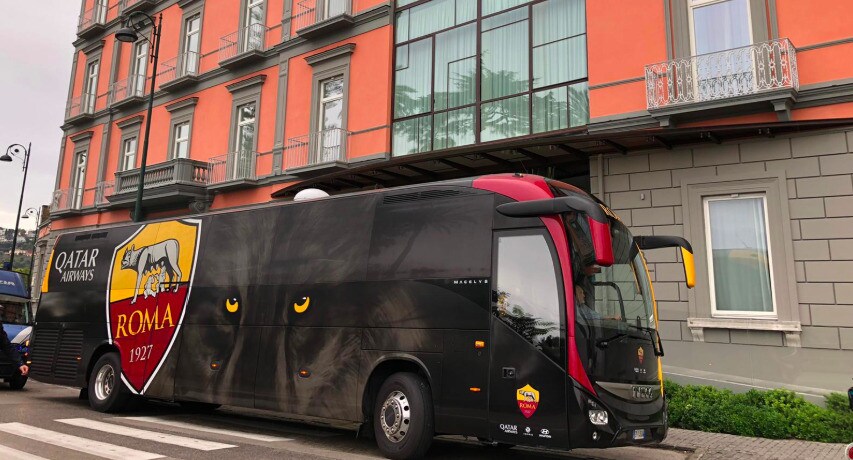 Roma arrivata a Napoli, le ultime dal nostro inviato