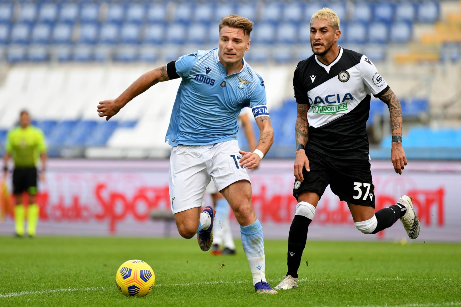 Lazio-Udinese 1-3, il tabellino