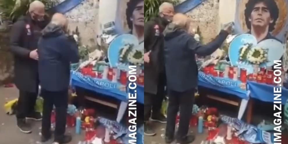 Ferlaino omaggia Maradona ai Quartieri Spagnoli