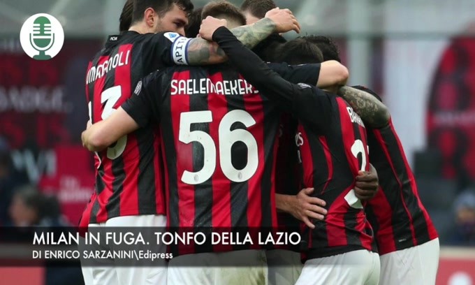 Milan in fuga. Crolla la Lazio