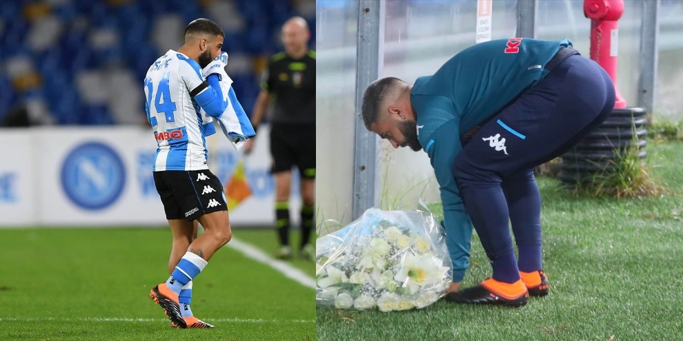 Napoli-Roma nel segno di Maradona: Insigne segna e bacia la maglia di Diego