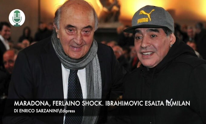 Maradona, Ferlaino shock. Ibrahimovic esalta il Milan