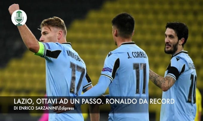 Champions: Lazio, ottavi ad un passo. Ronaldo da record