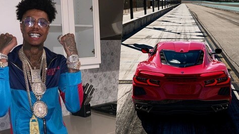 Rapper a 250 km/h con la sua Corvette C8: Blueface terrorizza tutti in strada VIDEO