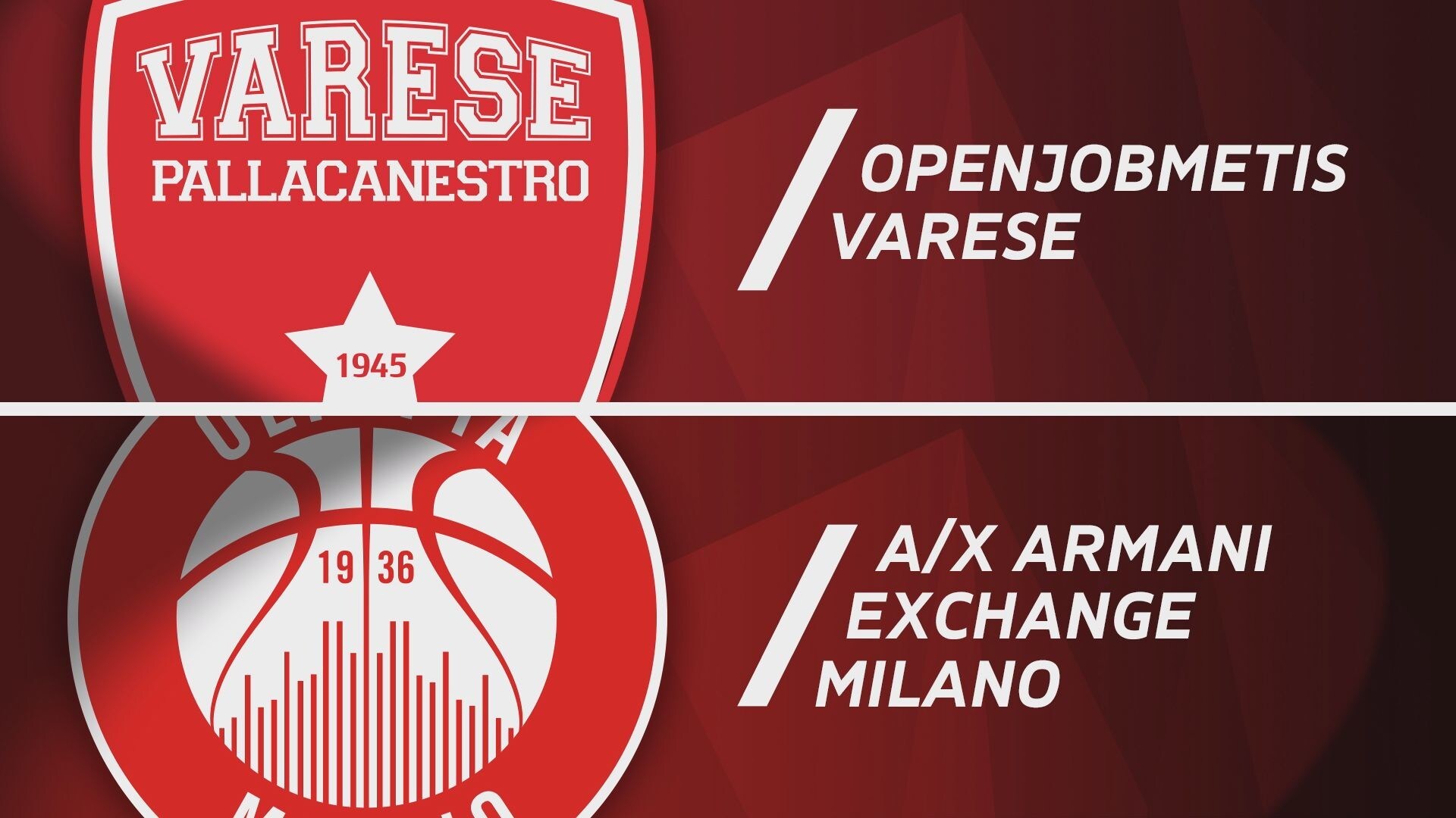 Openjobmetis Varese - A|X Armani Exchange Milano 70-96