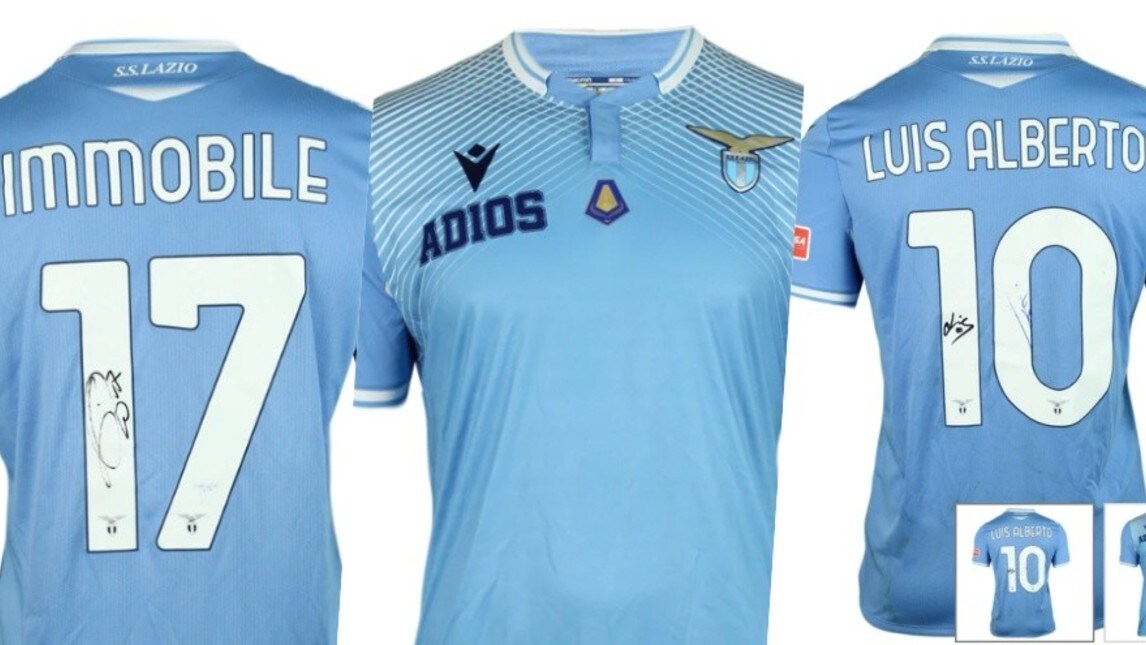 Lazio, fine dell’asta per le maglie: la classifica delle più costose