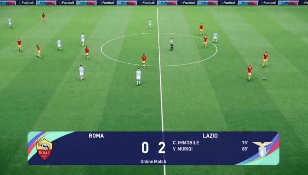 Immobile-Muriqi, la Lazio batte la Roma nel derby ESports