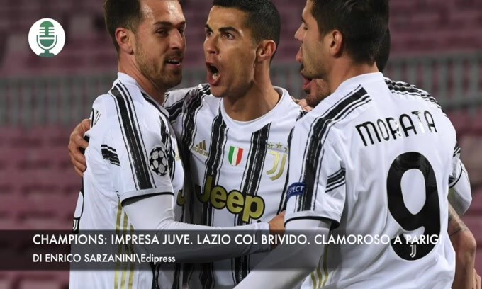 Champions: Impresa Juve. Brivido Lazio. Clamoroso a Parigi