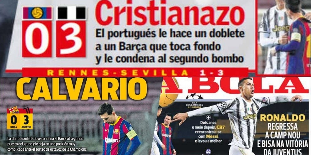 "Cristianazo" al Camp Nou! La stampa estera esalta CR7