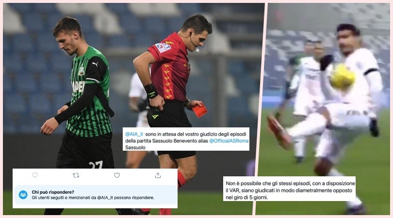 Roma, bufera social sugli arbitri: l'AIA disattiva i commenti sul profilo