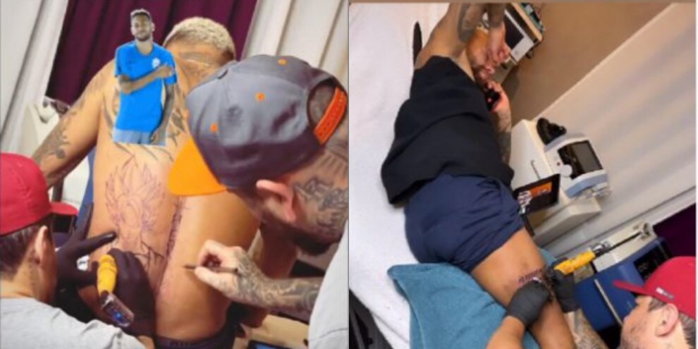 Neymar, l'ultima follia è un tatuaggio dei cartoni animati