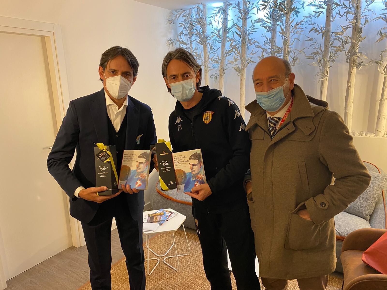 Trofeo “Piero Santin“, Simone e Filippo Inzaghi premiati prima di Benevento-Lazio
