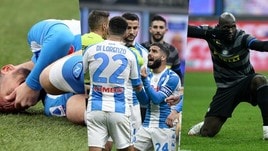 Insigne rosso, Mertens ko: l'Inter batte il Napoli con Lukaku