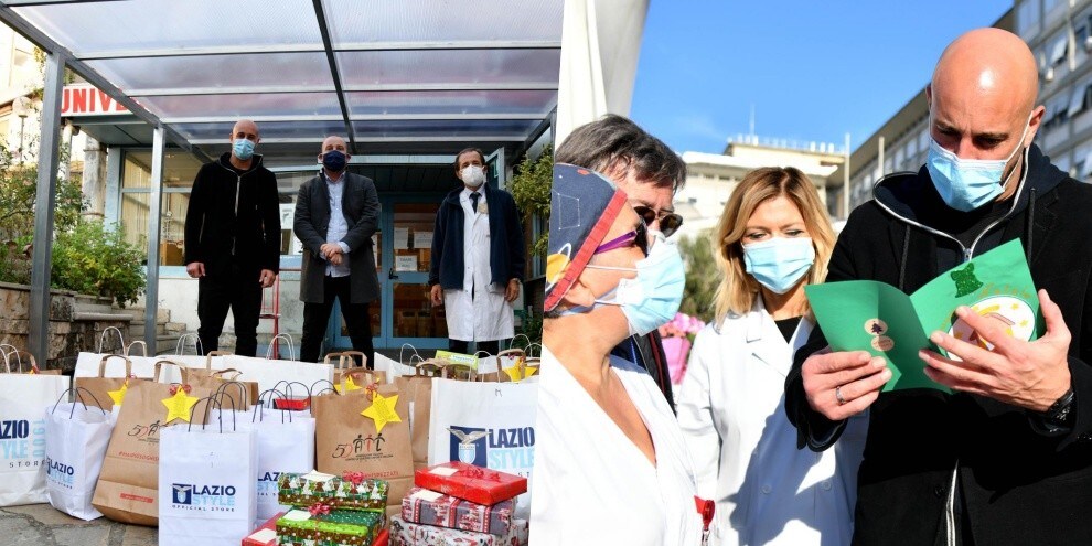 Lazio, regali ai bambini degli ospedali con Reina e Manzini