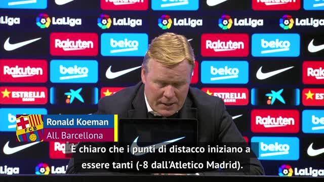 Barça a -8 dall'Altetico, Koeman: "Titolo ancora possibile"