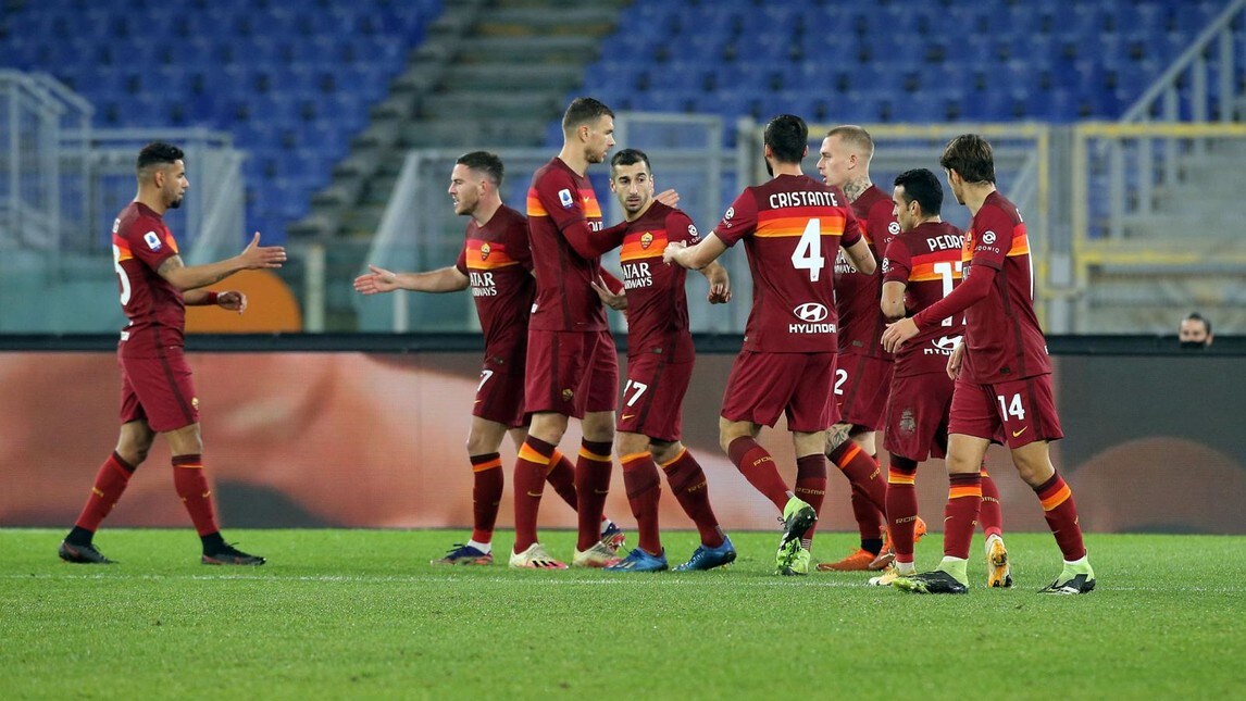 Veretout, Dzeko e Mancini: la Roma risorge contro il Cagliari