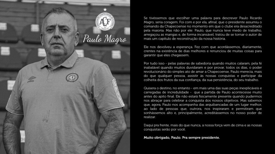 Il presidente della Chapecoense morto per Coronavirus