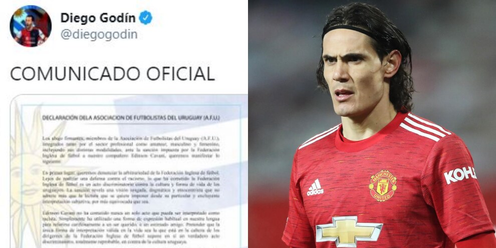 Caso Cavani, Godin attacca la FA: “Razzisti siete voi“