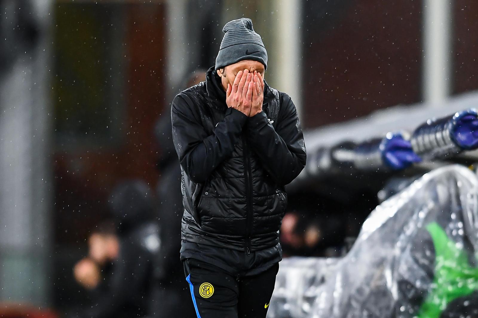 Inter, Conte: “Oggi la dea bendata si è dimenticata di noi“