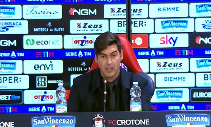 Fonseca: "Abbiamo rispettato il Crotone. Fatta buona partita"