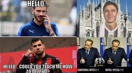 Milan-Juve si gioca anche sui social: quanta ironia