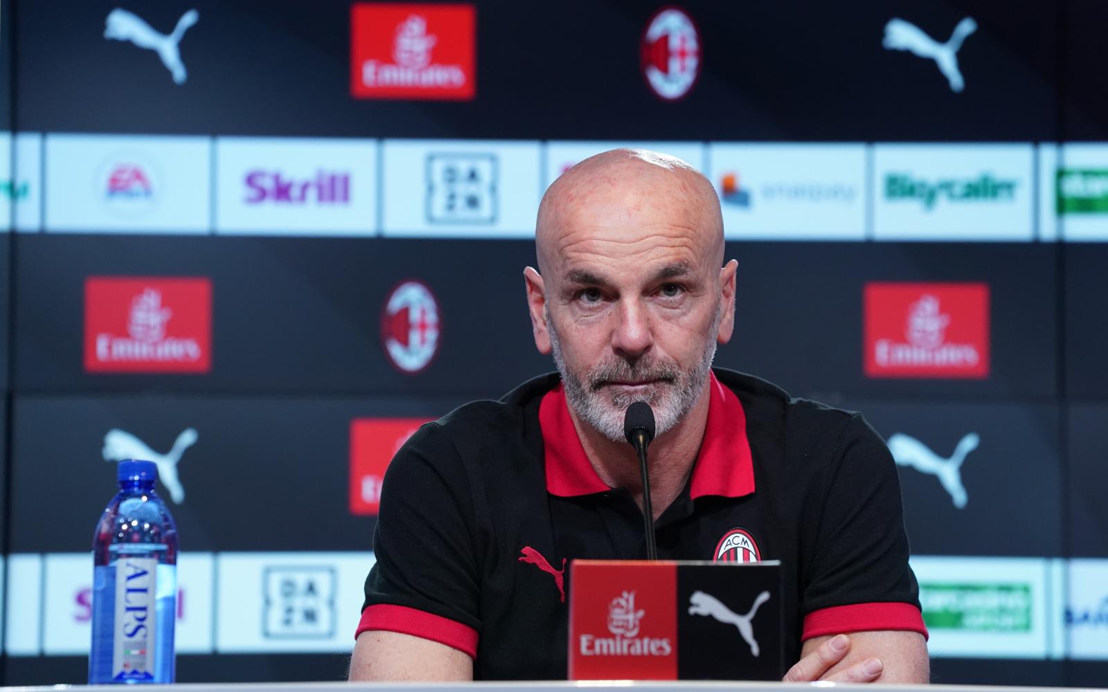 Pioli: “Il motore del Milan non si sta inceppando”. E su Ibra…