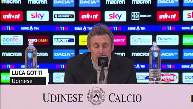 Gotti: "Otto occasioni da gol, non meritavamo di perdere"