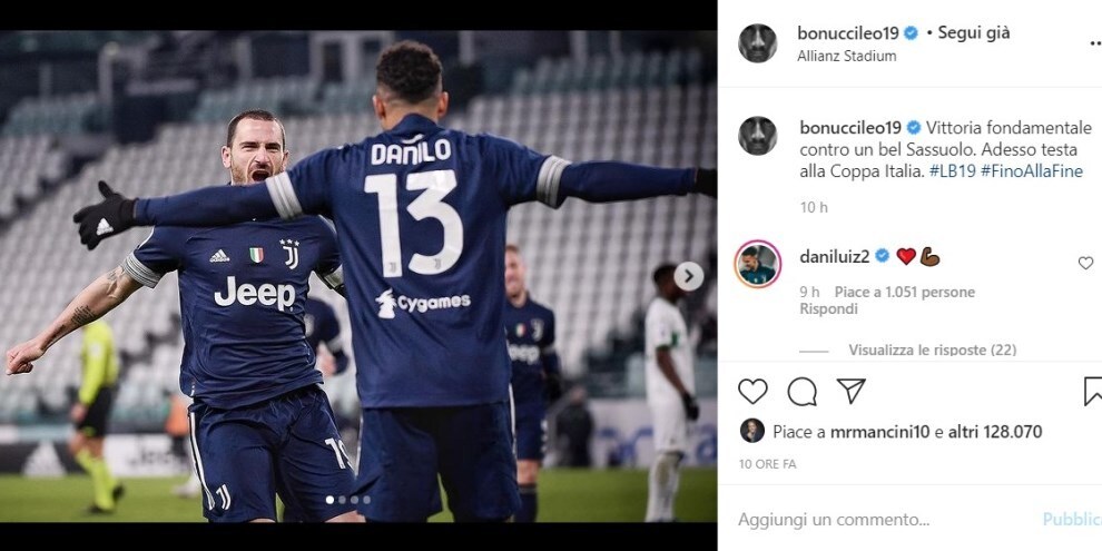 Juve, Ronaldo e compagni sui social: “Vittoria fondamentale, tre punti d'oro“