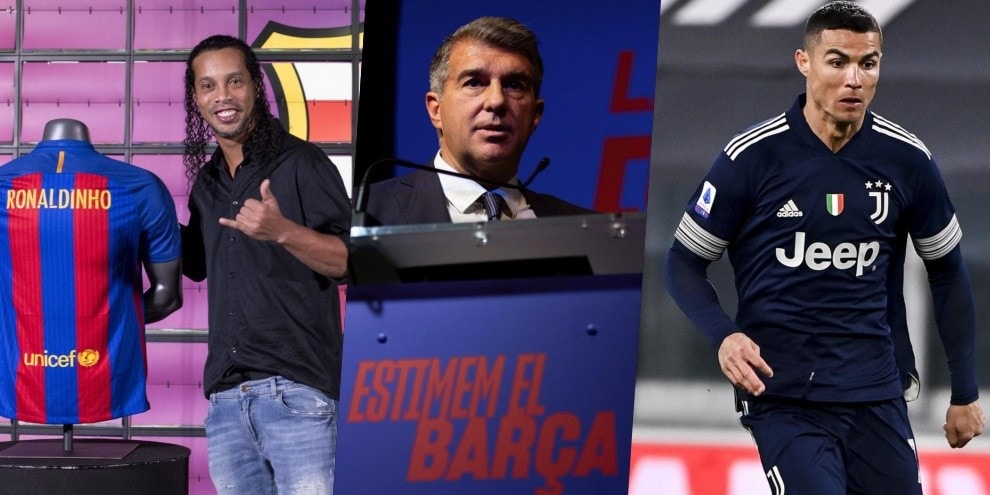 Laporta racconta quando acquistò Ronaldinho e scartò Cristiano Ronaldo: “Non me ne pento“