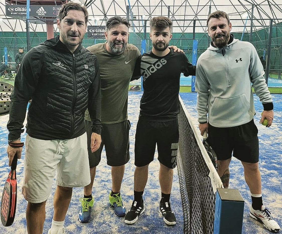 Totti-De Rossi, che show a padel! Ecco la loro partita