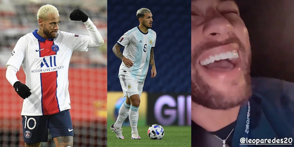 Neymar-Paredes, siparietto social dopo Santos-Boca: “Mi devi una cena“