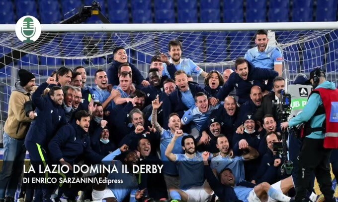 Serie A: la Lazio domina il derby