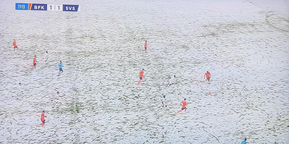 Turchia, clamorosa bufera di neve: i giocatori sono “invisibili“